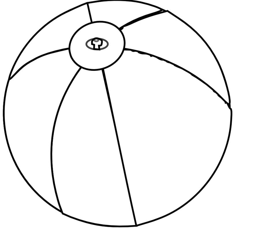 Beach Ball Coloring Page 949x855 Beach Ball Coloring Page