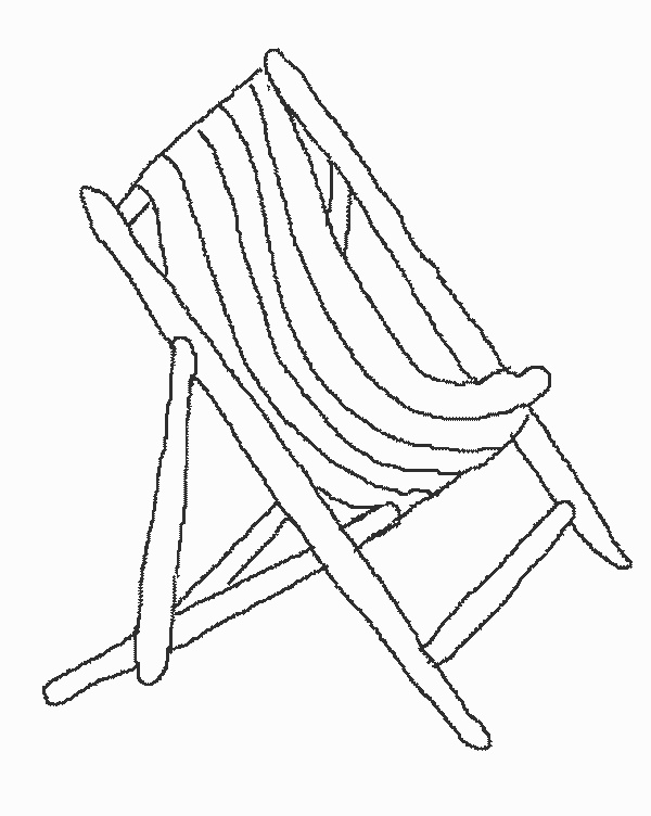Beach Chair Coloring Page At Getcolorings Free Printable 3360 | The ...