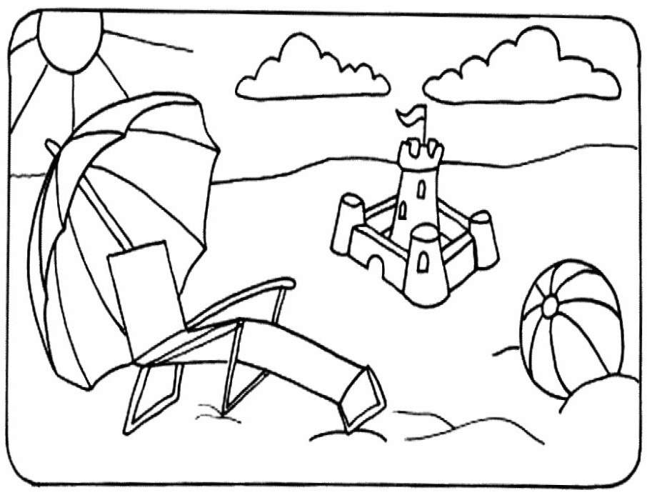 Download Beach Coloring Pages 906x700 Download Beach Coloring Pages