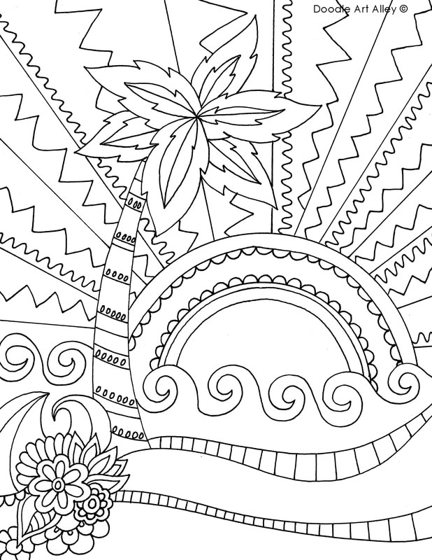 Beach Coloring Pages 618x800 Beach Coloring Pages