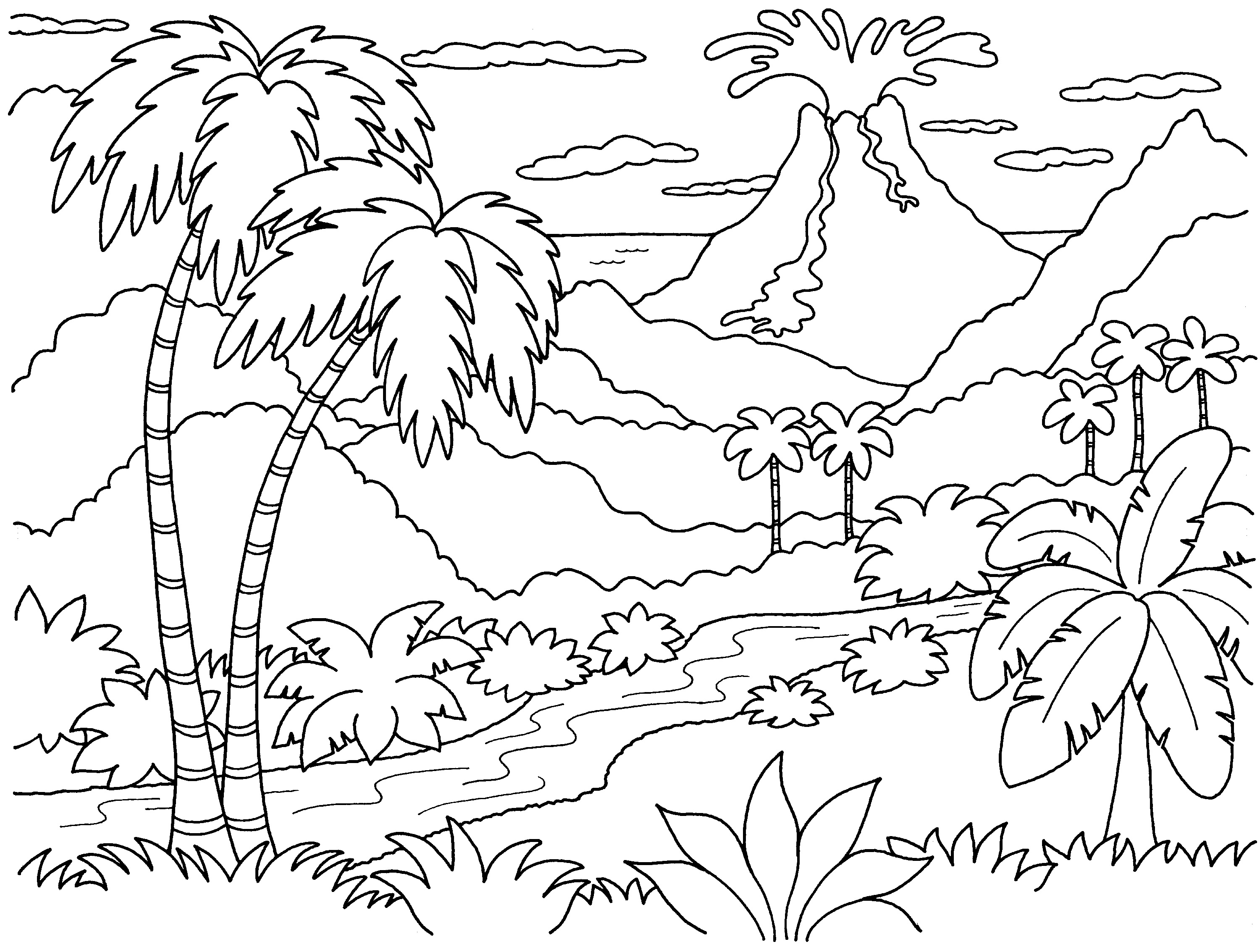 Hawaii Beach Coloring Pages Download Coloring For Kids 2018 3000x2267 Hawaii Beach Coloring Pages Download Coloring For Kids 2018