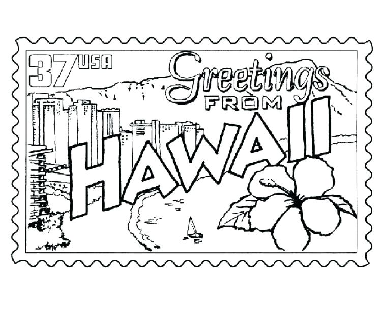 Hawaiian Coloring Pages Coloring Page Stamp Printable Coloring 755x617 Hawaiian Coloring Pages Coloring Page Stamp Printable Coloring