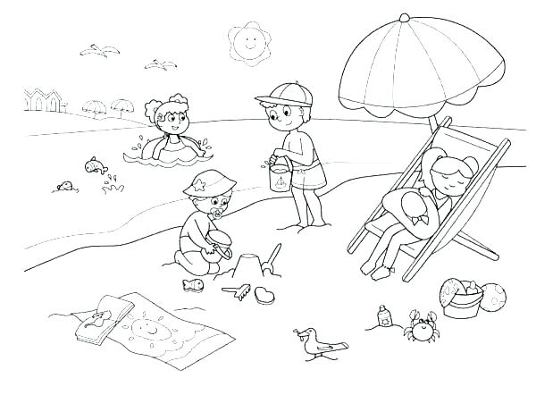 Beach Coloring Pages For Adults Printable at GetColorings.com | Free ...