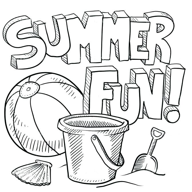 671x671 Summer Fun Coloring Pages Coloring Pages For Preschool Summer Fun