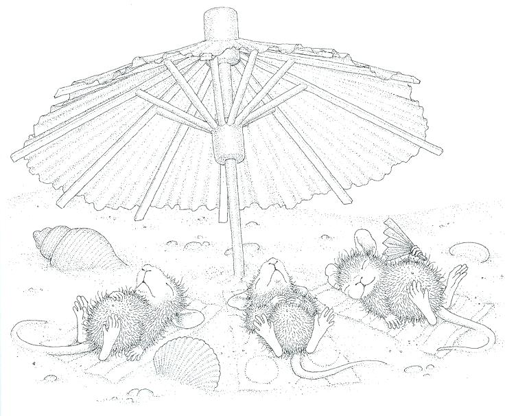 Coloring Pages For Kids Spring Beach House Monster 736x606 Coloring Pages For Kids Spring Beach House Monster