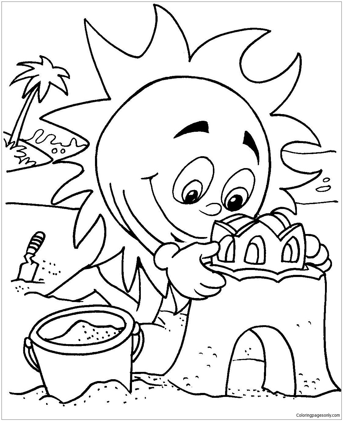 Destiny Fun In The Sun Coloring Pages At Beach 1123x1380 Destiny Fun In The Sun Coloring Pages At Beach
