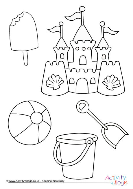 Summer Colouring Pages 460x650 Summer Colouring Pages