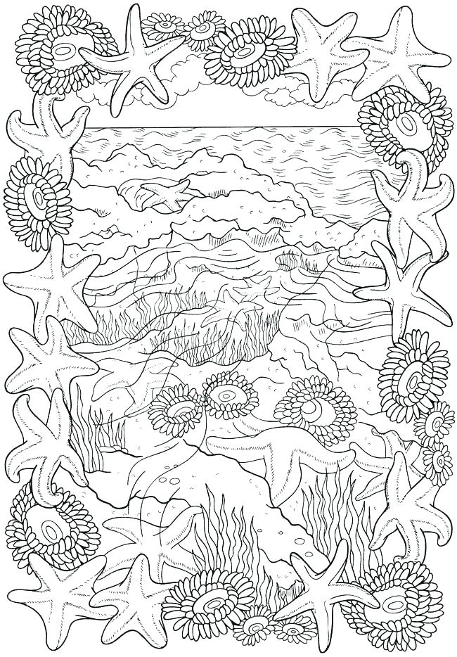 Beach Coloring Page Landscapes Beach Landscapes With Lighthouse 650x934 Beach Coloring Page Landscapes Beach Landscapes With Lighthouse
