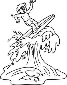 237x300 Surfing In The Beach Coloring Pages Summer Backyard Beach