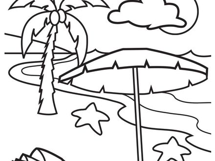 Beach Sunset Coloring Pages at GetColorings.com | Free printable ...