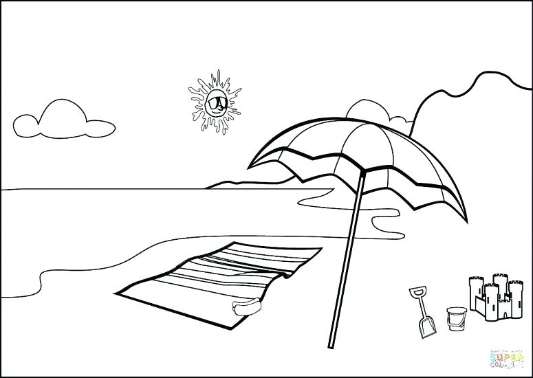 Beach Scene Coloring Pages at GetColorings.com | Free printable ...