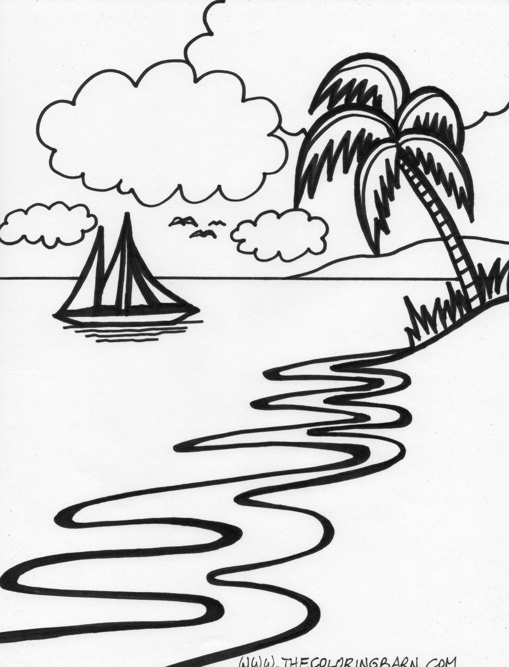 Tropical Island Coloring Pages 1000x1310 Tropical Island Coloring Pages