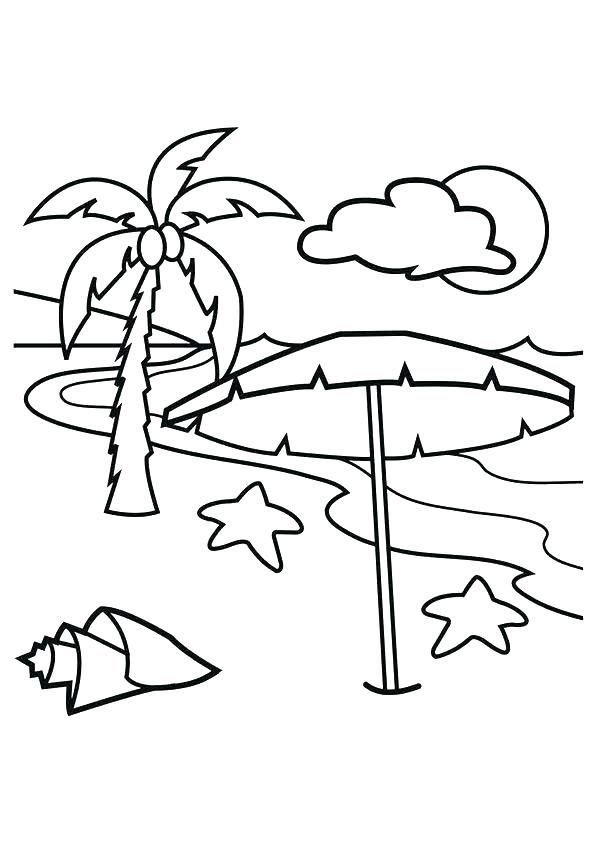 Beach Theme Coloring Pages at GetColorings.com | Free printable ...