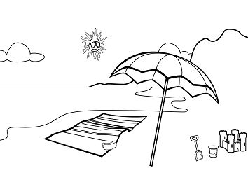 Beach Theme Coloring Pages at GetColorings.com | Free printable ...