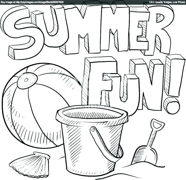 618x599 Summer Themed Coloring Pages
