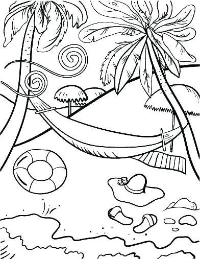 Coloring Pages Of The Beach Coloring Pages Beach Coloring Pages 392x507 Coloring Pages Of The Beach Coloring Pages Beach Coloring Pages