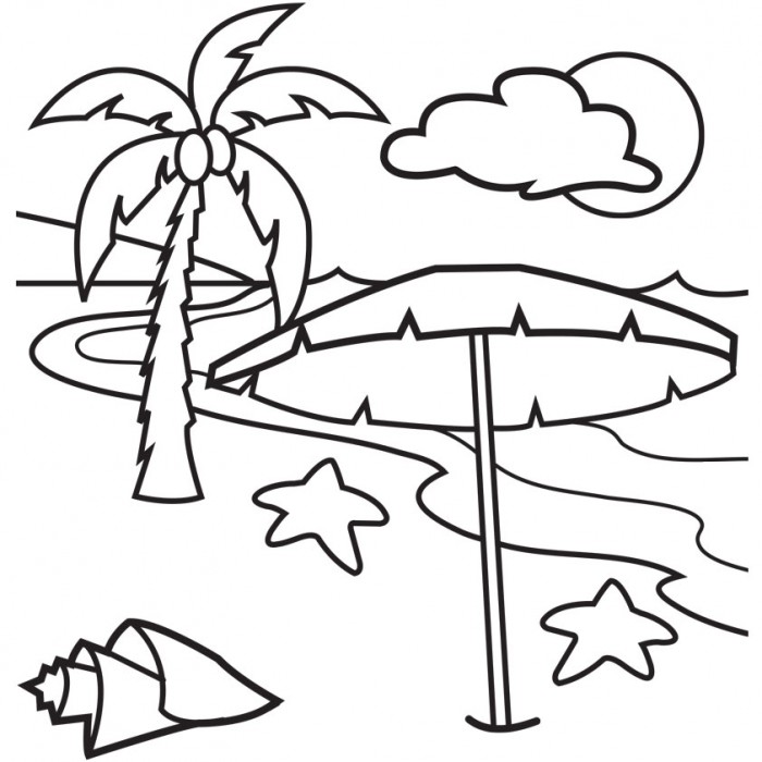 Beach Coloring Pages 700x700 Beach Coloring Pages