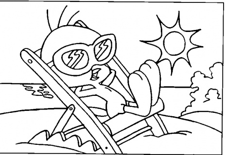 Beach Scene Coloring Pages 465x320 Beach Scene Coloring Pages