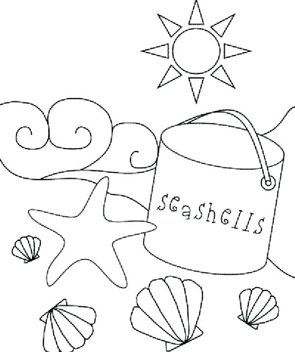 Beach Themed Coloring Pages Printable Free Sheets Print C 600x715 Beach Themed Coloring Pages Printable Free Sheets Print C
