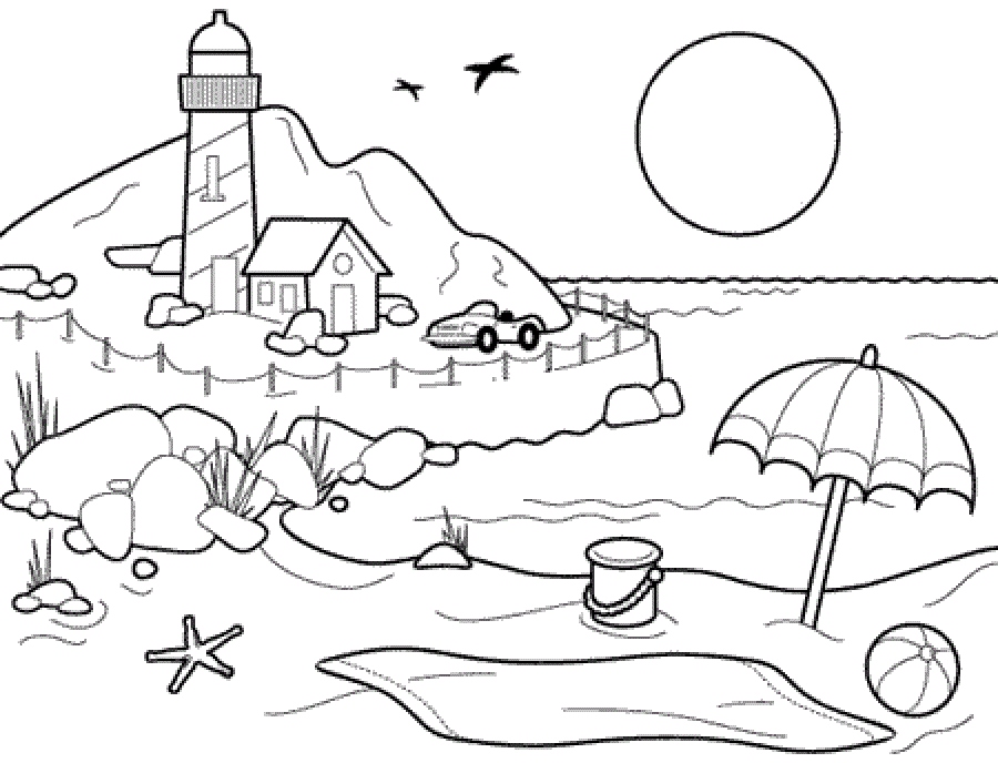 900x688 Beach Coloring Pages Fresh Printable Beach Pages Coloring Pages