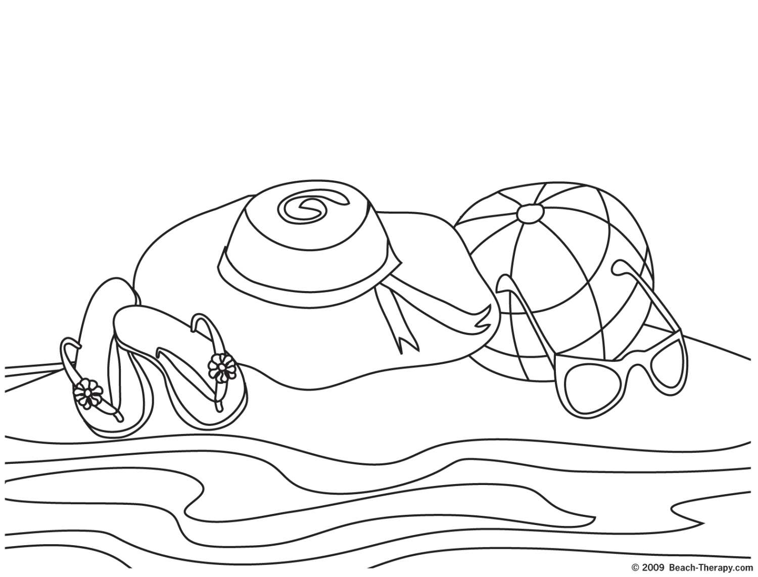 1500x1142 Beach Towel Coloring Pages