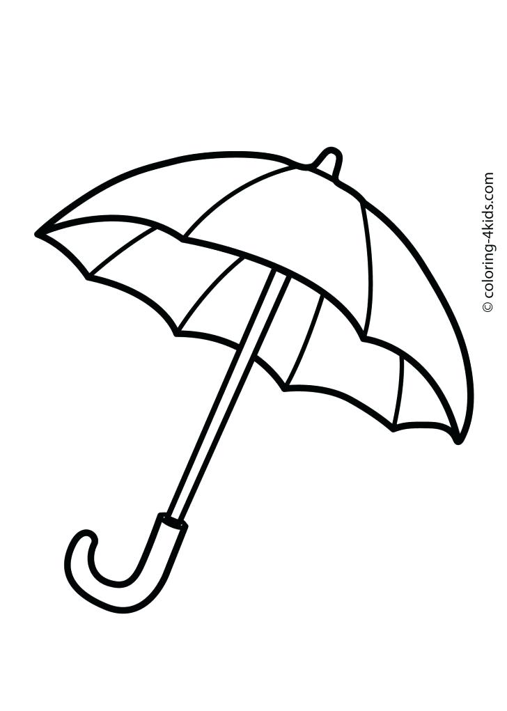Beach Umbrella Coloring Page at GetColorings.com | Free printable ...