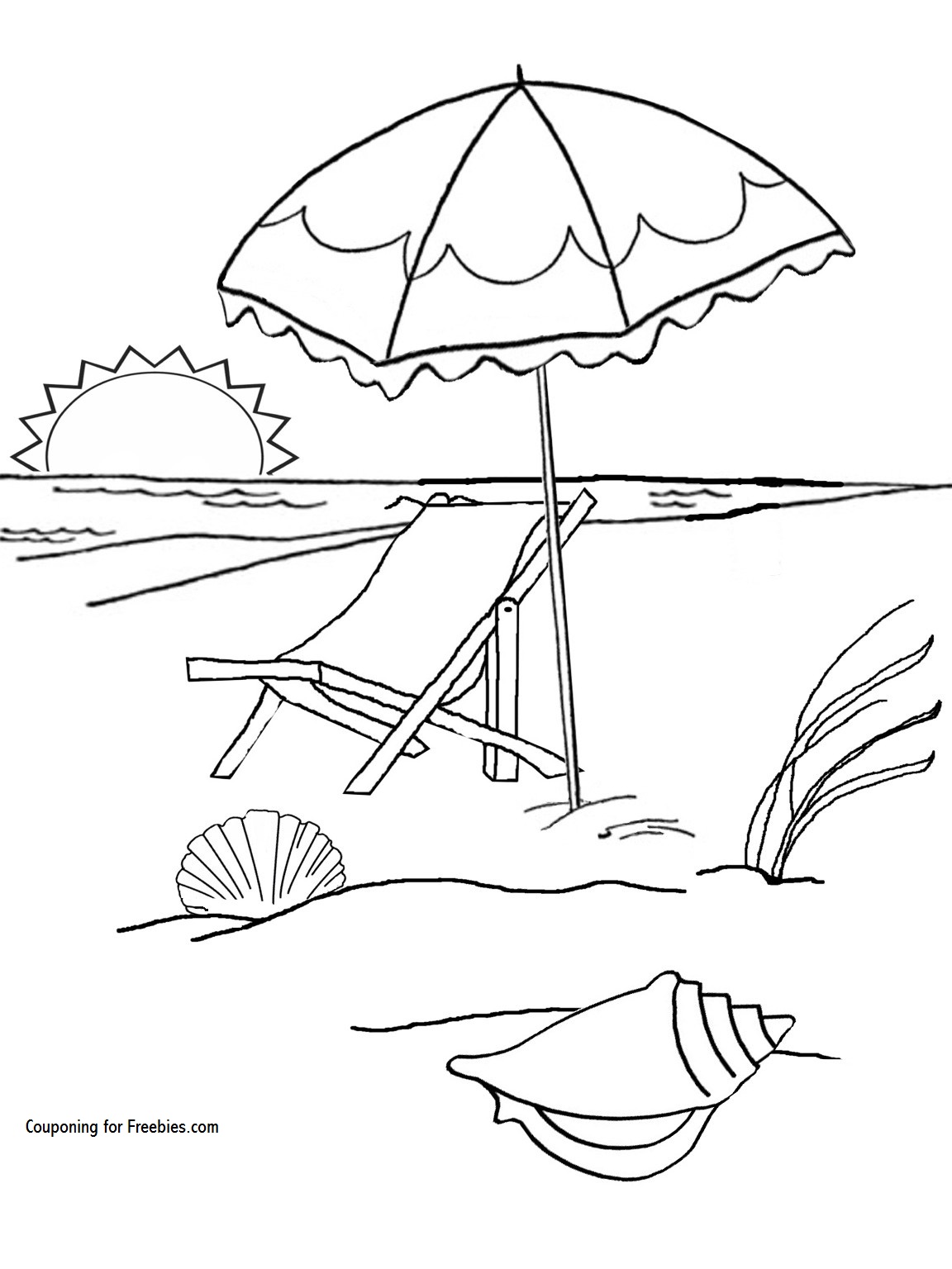 1152x1536 Latest Beach Umbrella Coloring Pages Newyork Rp Com