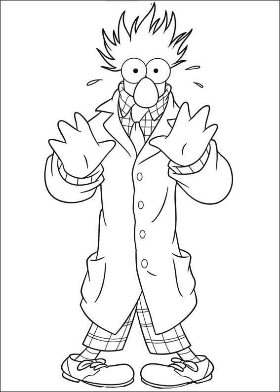 Beaker Coloring Page