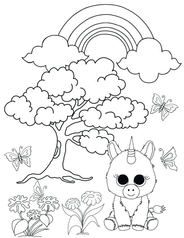 Beanie Boo Printable Coloring Pages Unicorn In The Enchanted 618x800 Beanie Boo Printable Coloring Pages Unicorn In The Enchanted