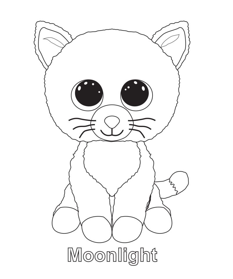 Halloween Beanie Boo Coloring Pages 802x960 Halloween Beanie Boo Coloring Pages