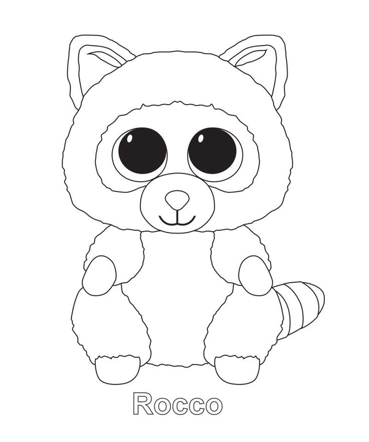 Printable Ty Beanie Boo Coloring Pages For Preschoolers 736x880 Printable Ty Beanie Boo Coloring Pages For Preschoolers