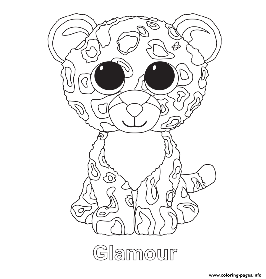 Glamour Beanie Boo Coloring Pages Printable 914x960 Glamour Beanie Boo Coloring Pages Printable