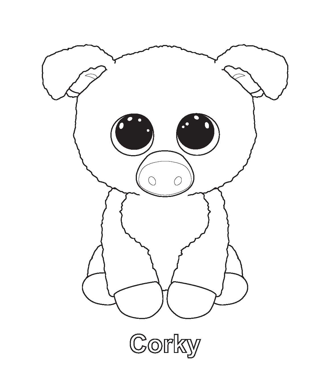 Print Me! Corky Ty Beanie Boo Beanie Boos Coloring Pages 1170x1321 Print Me! Corky Ty Beanie Boo Beanie Boos Coloring Pages