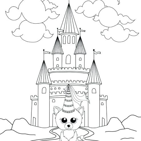 Beanie Boo Coloring Pages 494x494 Beanie Boo Coloring Pages