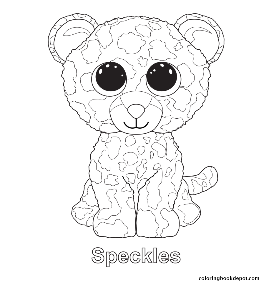 Speckles Beanie Boo Coloring Pages 914x960 Speckles Beanie Boo Coloring Pages