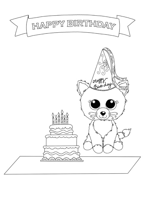 500x707 Beanie Boo Coloring Pages Free Beanie Boo Coloring Pages Download