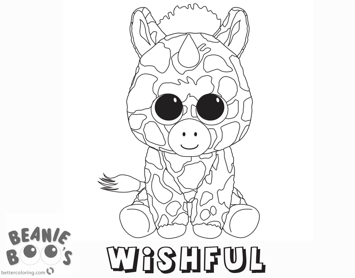 1200x940 Beanie Boo Coloring Pages Unicorn Wishful