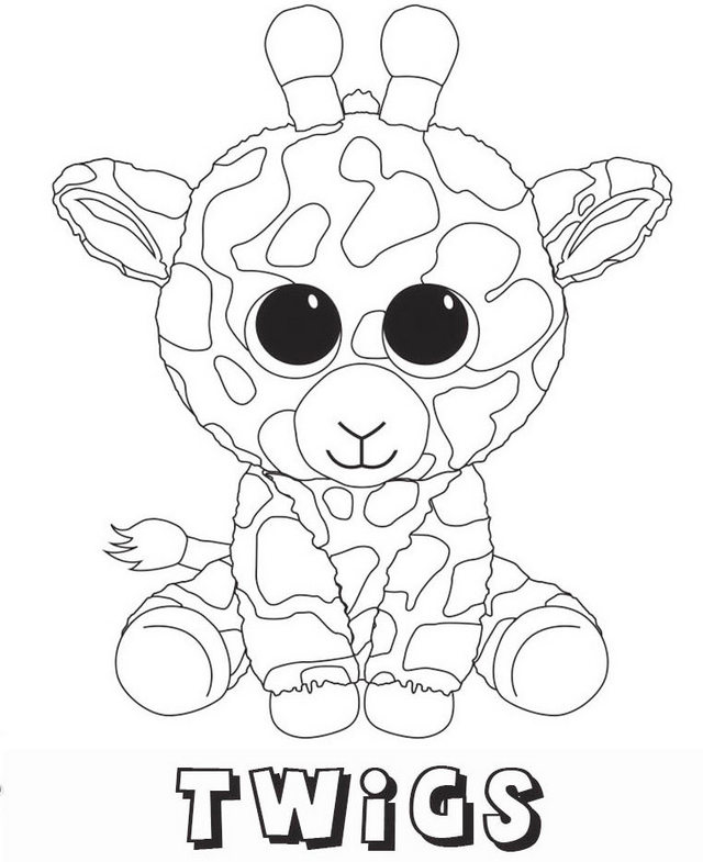 640x785 Beanie Boo Coloring Pages Featuring Favorite The Stuffed Animals