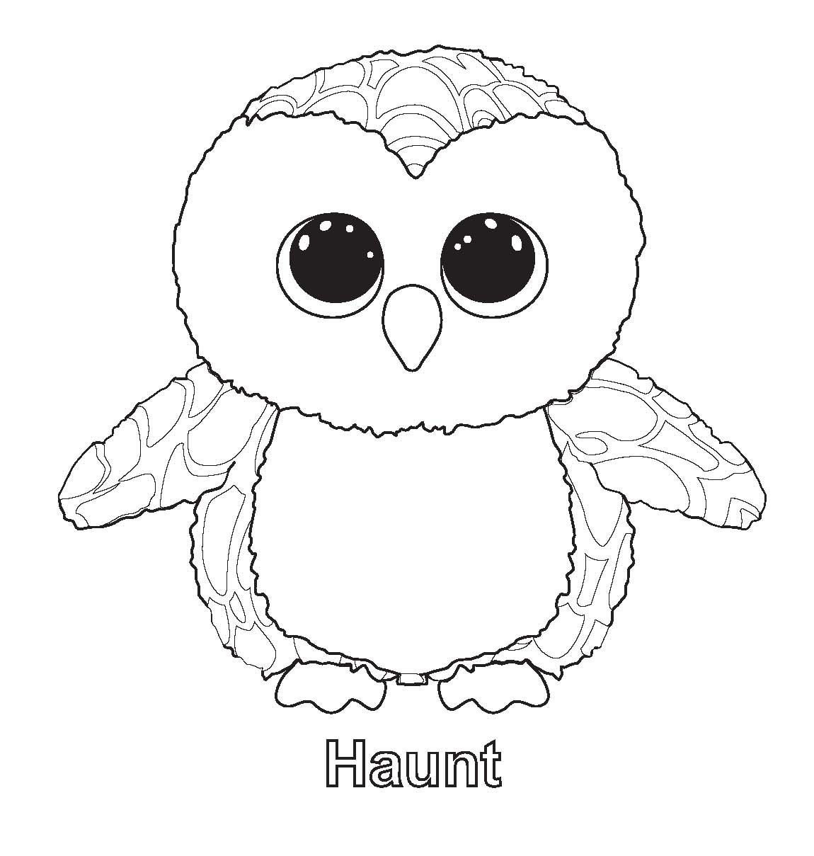 1150x1209 Free Printable Beanie Boo Coloring Pages