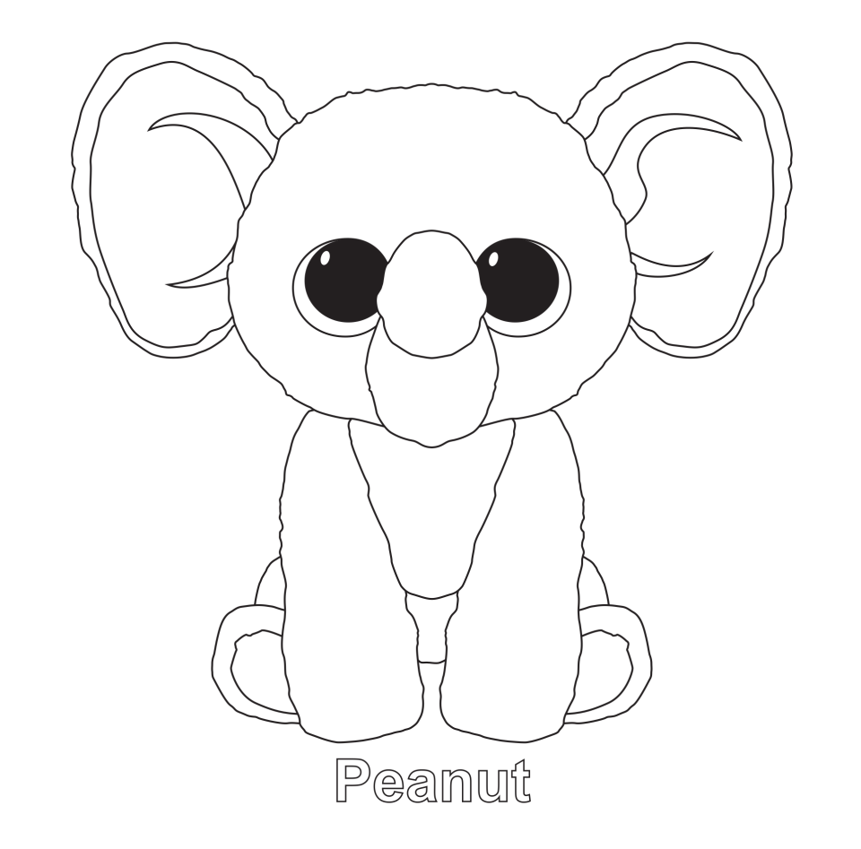 960x947 Beanie Boos Coloring Pages Party Beanie Boos
