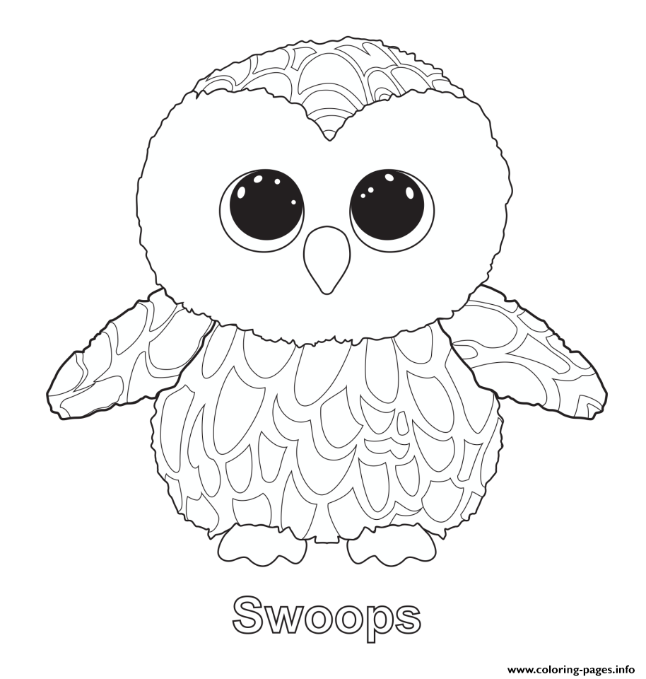 Print Swoops 2 Beanie Boo Coloring Pages Print 914x960 Print Swoops 2 Beanie Boo Coloring Pages Print