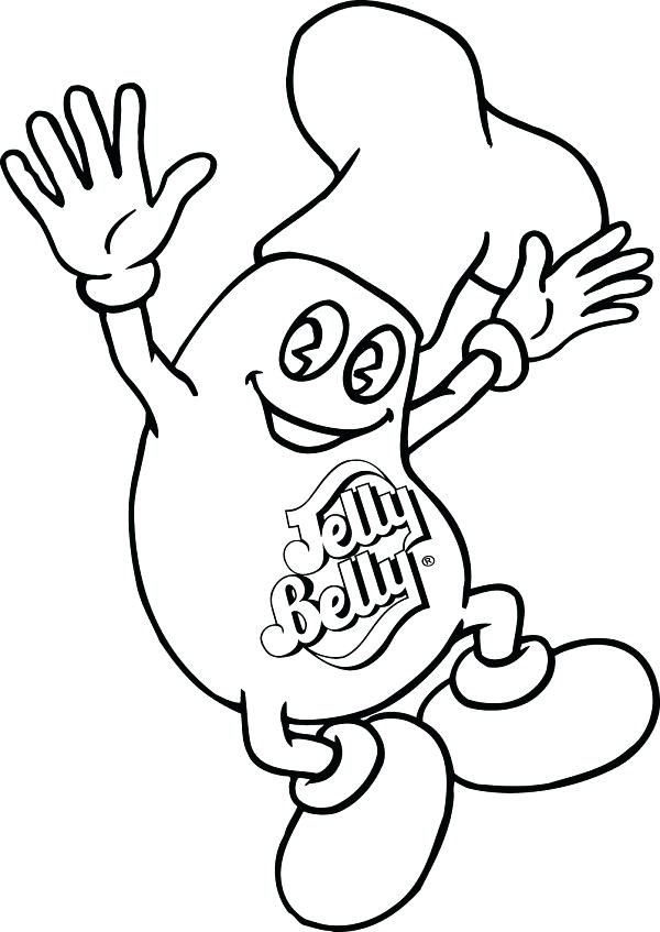 600x847 Jelly Bean Coloring Page Jelly Bean Coloring Page Kidney Beans