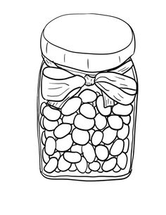 236x306 Jelly Beans In Jar Coloring Page Kids Coloring Pages