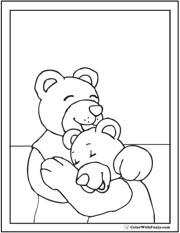 Teddy Bear Coloring Pages For Fun! 590x762 Teddy Bear Coloring Pages For Fun!