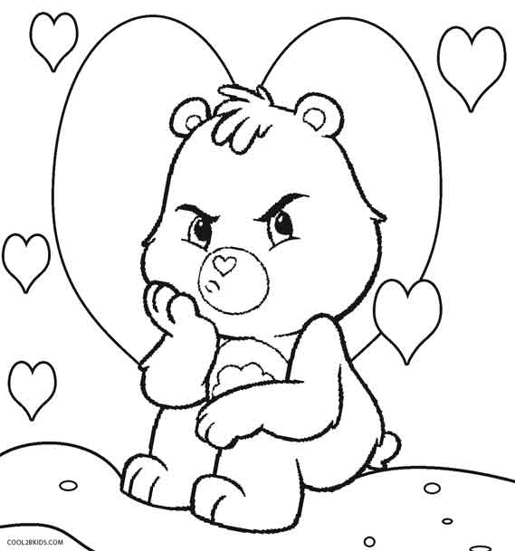 Care Bear Coloring Pages 569x609 Care Bear Coloring Pages