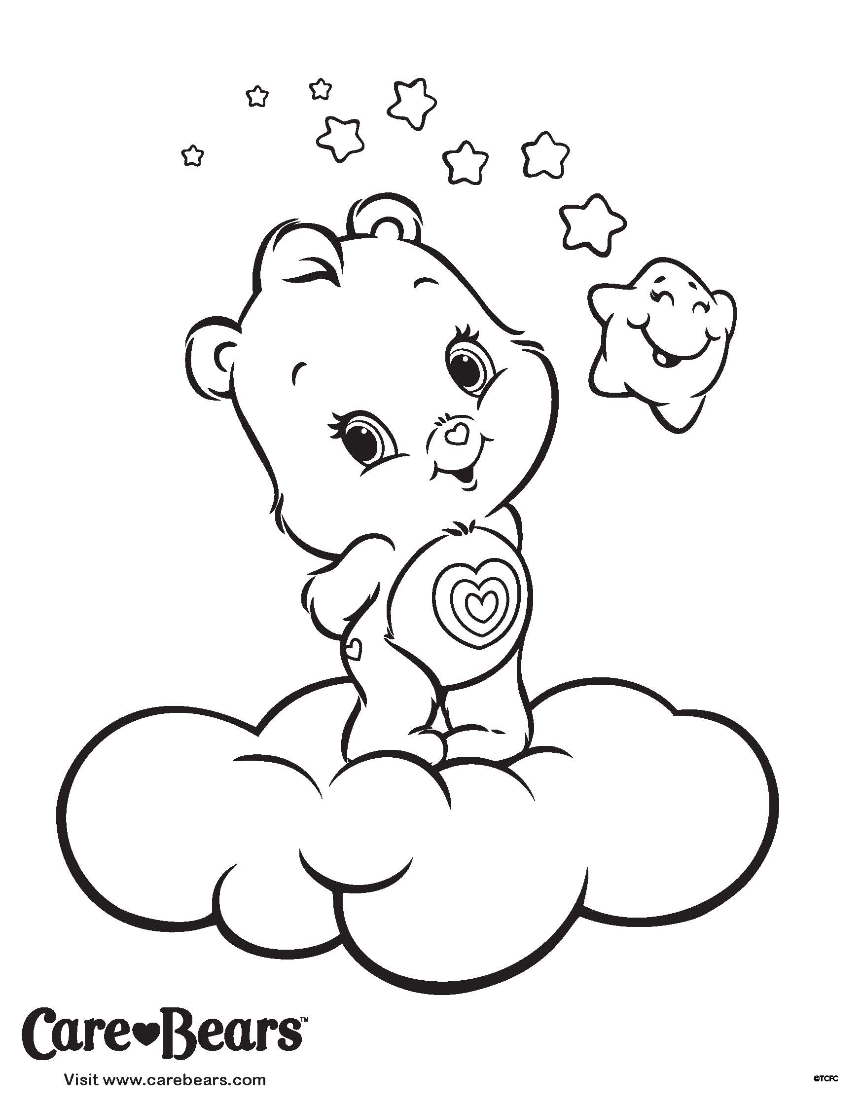 Care Bear Coloring Pages 1748x2248 Care Bear Coloring Pages
