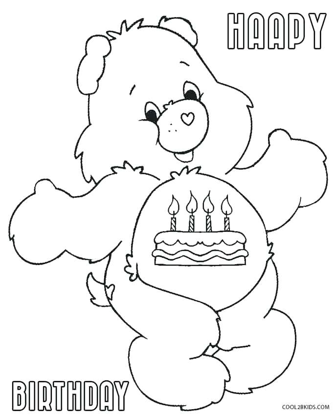 687x850 Bears Coloring Pages Birthday Care Bears Coloring Pages Bear