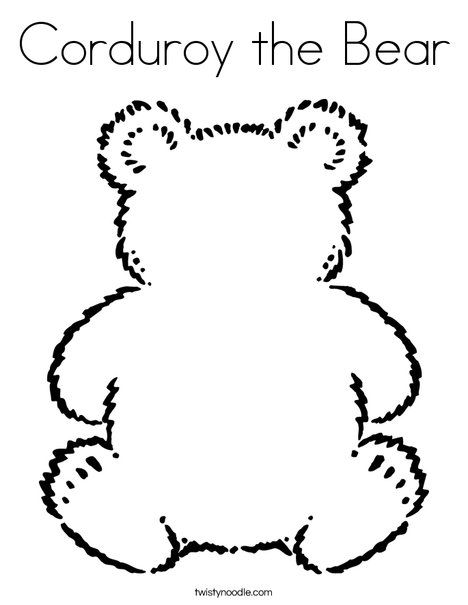 468x605 Corduroy The Bear Coloring Page Homeschool