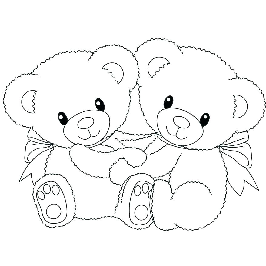 878x878 Bear Coloring Pages Preschool Hibernating Bear Coloring Page