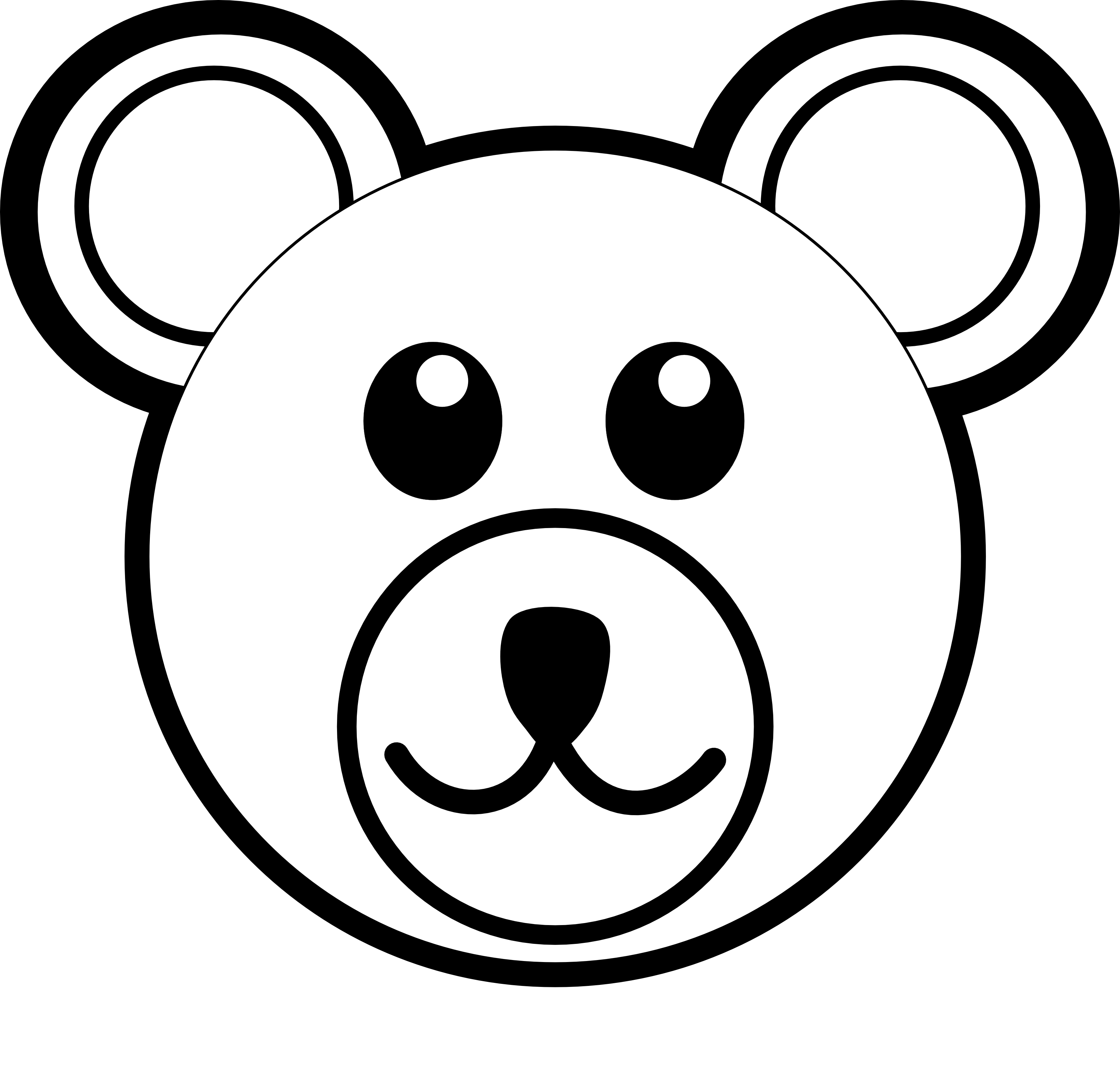 Happy Sleeping Bear Coloring Page Excellent Pa 3333x3204 Happy Sleeping Bear Coloring Page Excellent Pa